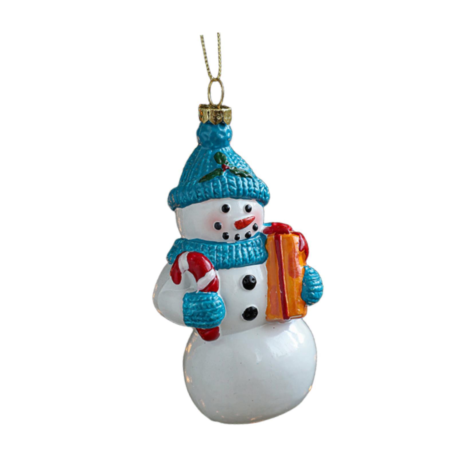 

Christmas Snowman Ornament with Rope Centerpiece Xmas Tree Hanging Decoration Pendant for Wall Festival Door Car Housewarming