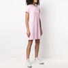 Polo Ralph Lauren Polo Pony Solid Logo Embroidered Short Sleeve A-Line Midi Dress Women dresses Pink 211799490012P-012