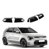 Car Rearview Side Mirror Cover Fit For  Kia Niro   2024 2025  Wing Cap Rear View Case Trim Carbon Fiber