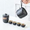 Black Pottery Camping Kuaike Cup Simple Travel Kit Portable Outdoor Car Business