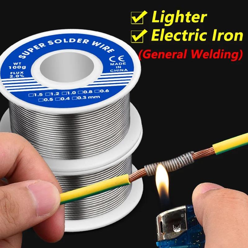 20/30/50/100g Electronic Soldering Wire Solder Wires Rosin Core Tin Multipurpose Welding Wire Flux Iron Wire Reel Household Tool
