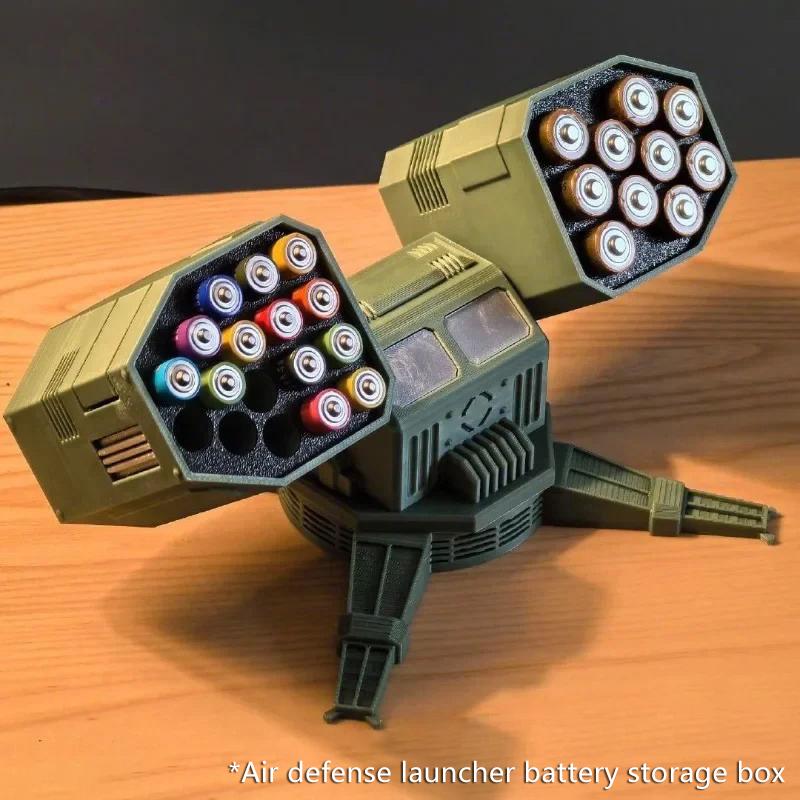 3D Printing Battery Storage Box Ornament Creative Desktop Figurines Decoration Aa Model Aaa Model Batteries Organizer Boxes