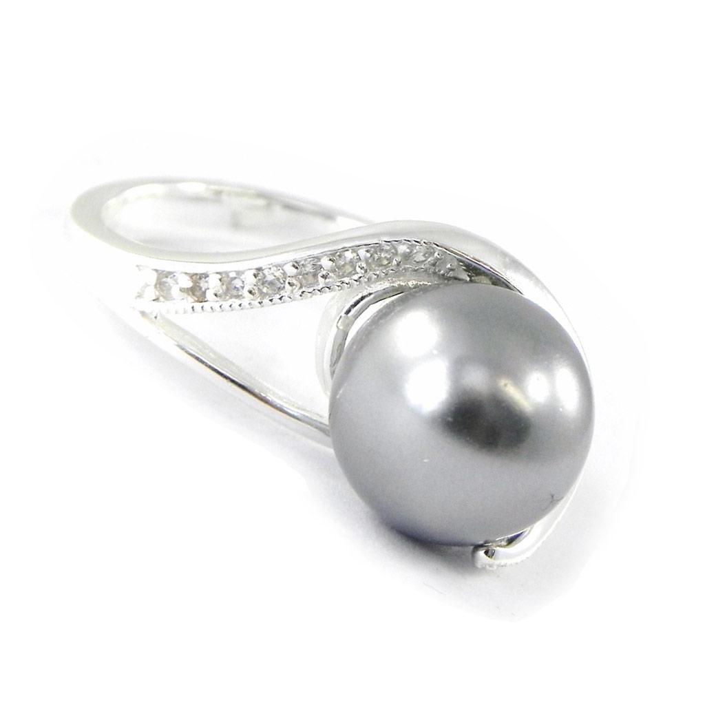 Silver Ring 'Pearl Beauty' Gray