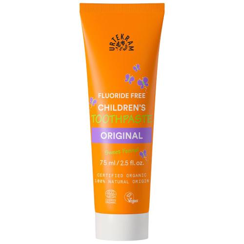 

URTEKRAM Organic Child Toothpaste, 75ml, Fluoride-Free, Low Foaming, Naturally Derived, No Additives, UR83779