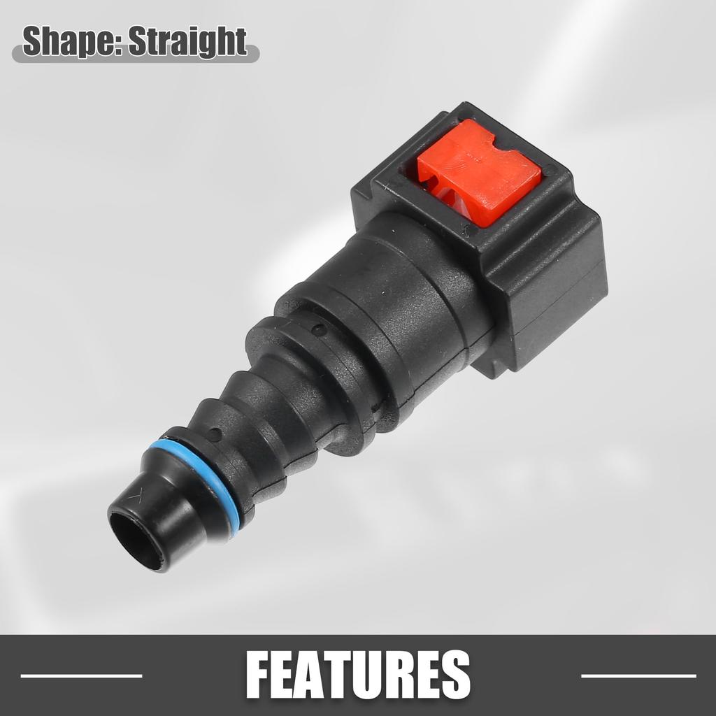A ABSOPRO Car Fuel Line Hose Quick Release Connector Straight 5/16" 7.89mm SAE To