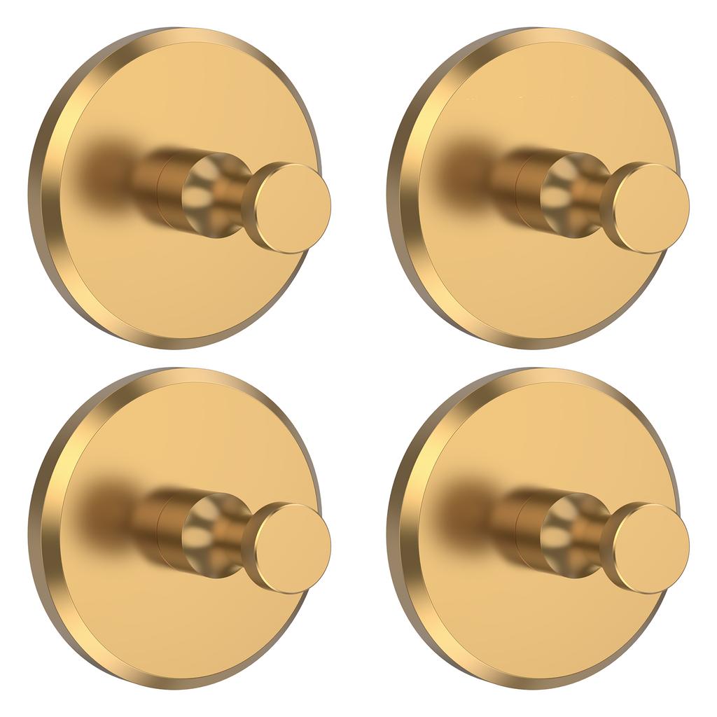 4Pcs Suction Cup Hooks Stainless Steel Bathroom Towel Clothes Holder Wall Mount Kitchen Shower Strong Suction Sucker Hooks