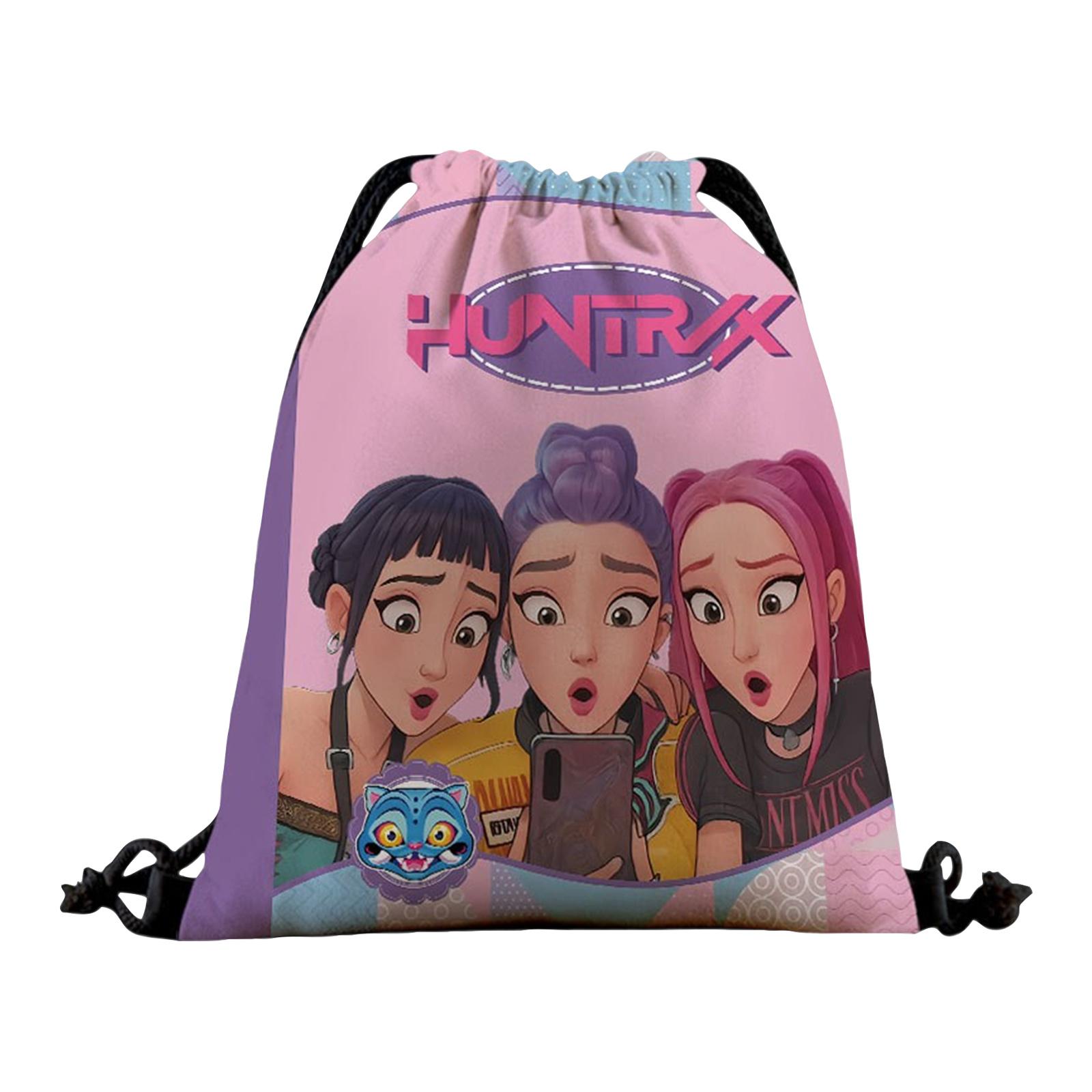 

Girls Group Poster Printed Canvas Bag Style Fan Support Zipper,Full Color Drawstring Backpack Storage Bag With Drawstring And Drawstring One Size