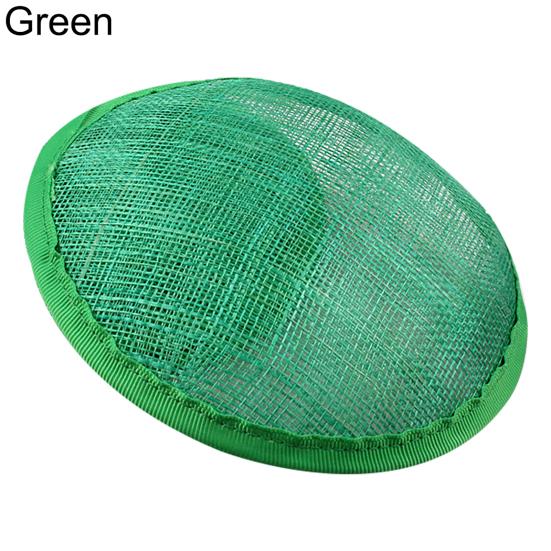 Women Sinamay Cocktail Hat Fascinator Round Base Millinery DIY Craft Accessory