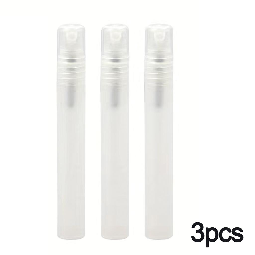 12pcs 10ml Perfume Atomizers Refillable Matte Clear Small Travel Size Spray Bottles Dispenser Tube For Fine Mister Mini E