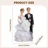 Bride And Groom Cake Toppers Decorative Figurine for Wedding Celebrations