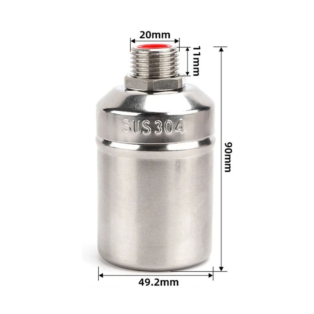 1Pcs 304 Stainless Steel Automatic Float Valve Fully Automatic Waterproof Corrosion Resistant Water Level Control Valve