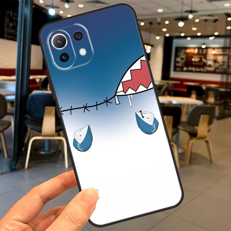 Anime Hololive Gawr Gura Case For Xiaomi 13 14 15 Ultra 11T 12T 13T 14T Pro POCO X7 Pro X3 X5 X6 F5 F6 M6 Pro Coque