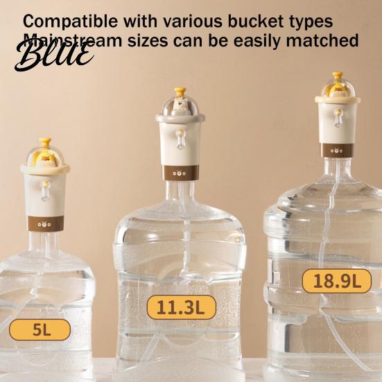 Universal Fit Water Bottle Dispenser USB Electric Pump for Bottles Cute Duck Drinking Automatic Dispenser Portable Jug Home Office Camping,