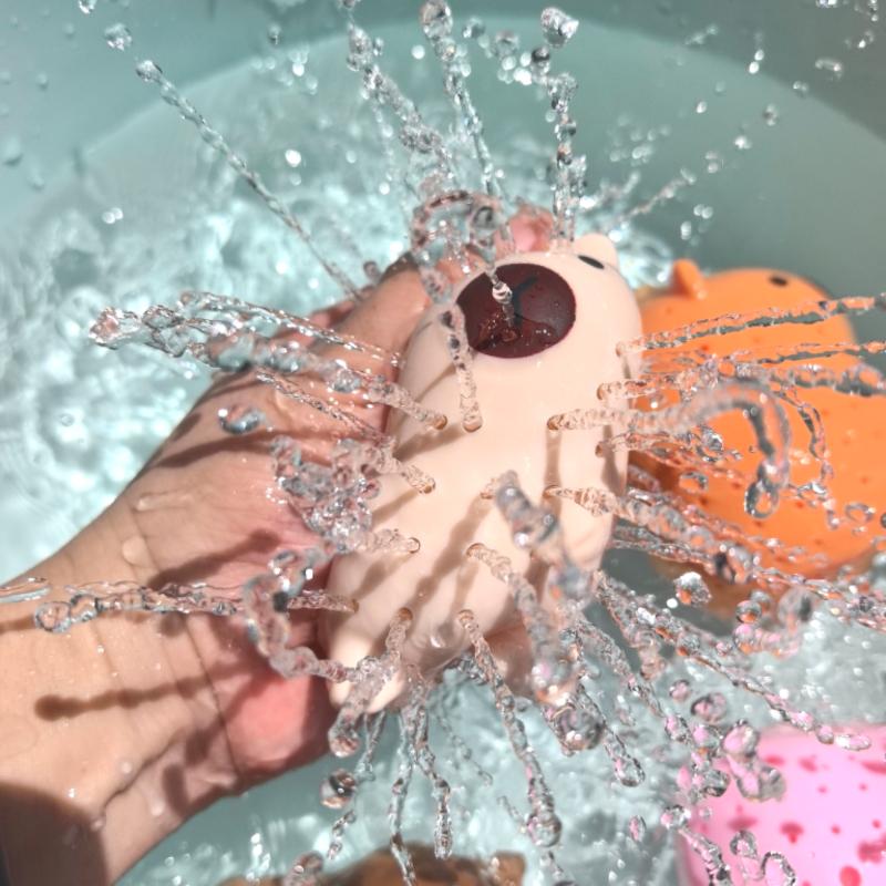 Baby Badespielzeug Schwamm Wasserabsorbierendes Capybara Quetschspielzeug Stressabbau Spielzeug Sommer Schwimmspiel Wasserspielzeug Für Kinder Badespielzeug