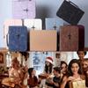 Cross-themed Vegan Leather Bible Cover Dust-proof with Phone Pocket PU Leather Bible Bag Built-in Bookmark Ribbon