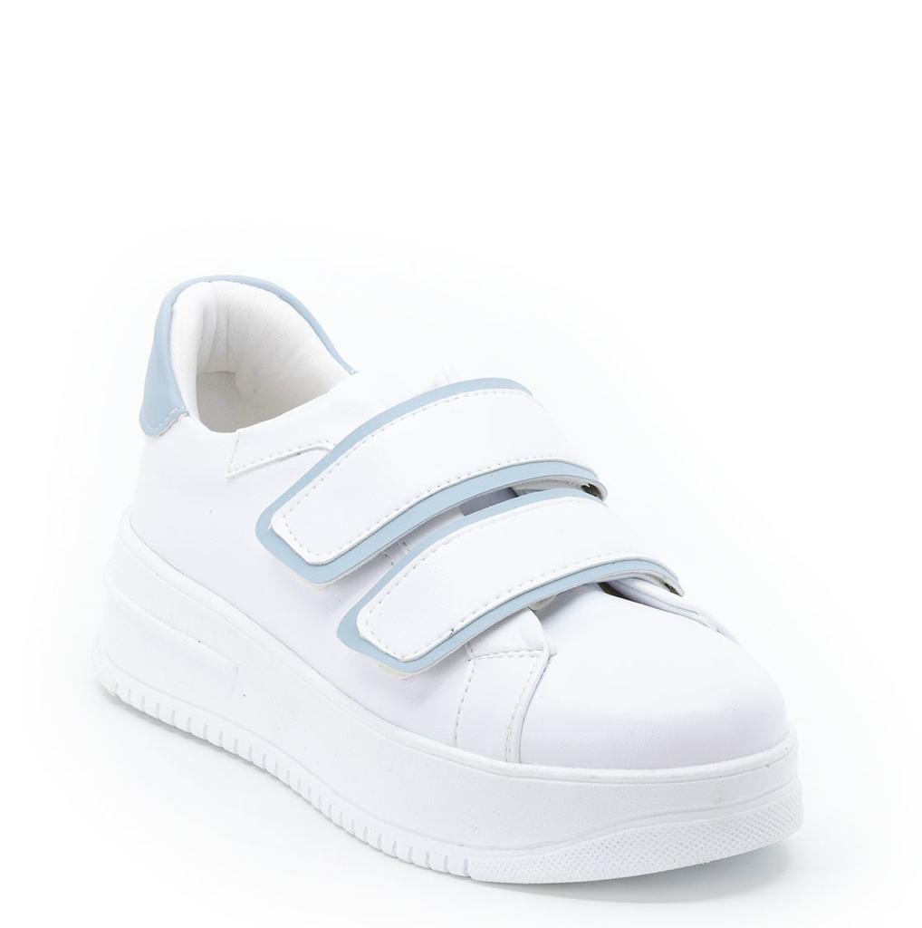 Damen-Sneakers mit dicker Sohle und Klettverschluss, Freizeitschuhe