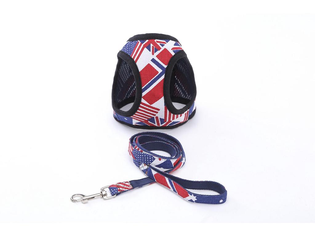 Dog Print Protective Harness Vest