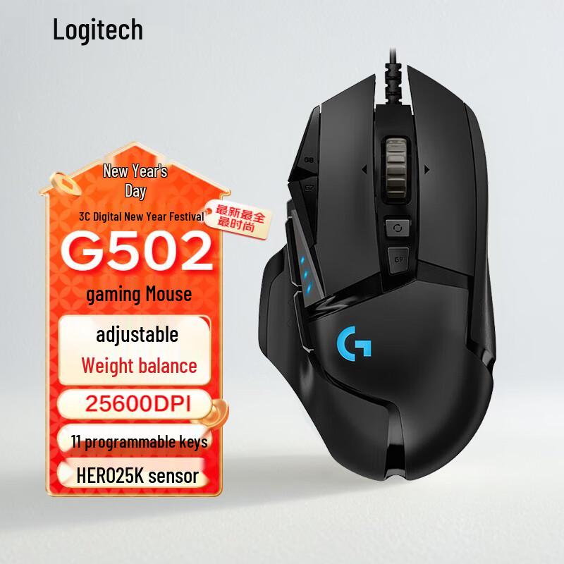 

Logitech G G502 HERO Wired Gaming Mouse