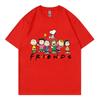 Tricou Femei Animat Desen Animat Prietenii lui Snoopy Mânecă Scurtă de Vară 100% Bumbac Tricouri Bărbați Topuri Modă Nouă 2025 Îmbrăcăminte Cuplu