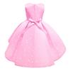 Ärmelloses Polka-Dot Prinzessinnen-Partykleid für kleine Mädchen, formelles Weihnachts-Kleid für Kinder