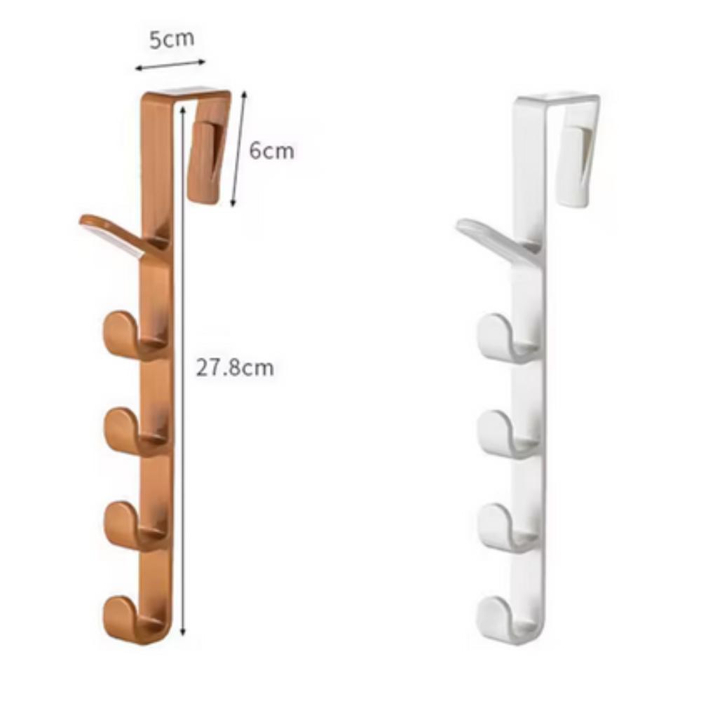 1/2/3/4PCS No Punch Door Hanging Behind Bedroom Door Hanging Strong Coat And Hat Rack Storage Rack Bathroom Clothes Hanger