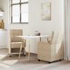 Dining Chairs with Casters 2 pcs Light Grey 58 x 67 x 97 cm