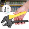 Ratchet Crimping Pliers 0.5 6mm AWG23‑10 Carbon Steel Self Adjusting Terminal Crimper