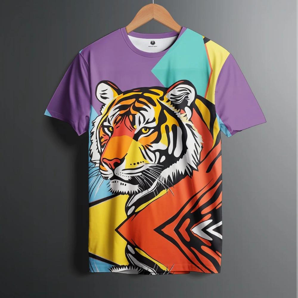 

Summer Short Sleeve Harajuku Print Aniam Funny T Shirt For Man Oversized Pullover Tops Fashion Streetwear Fashion Men‘s Clothing S