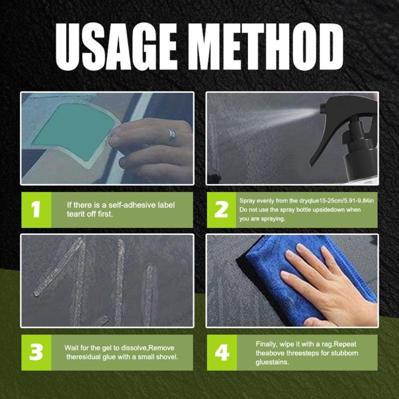 Car Window Film Adhesive Remover 100ml Glues Removal Sprayer for Window Decals Glues Labels Multifunctional Residues Remover