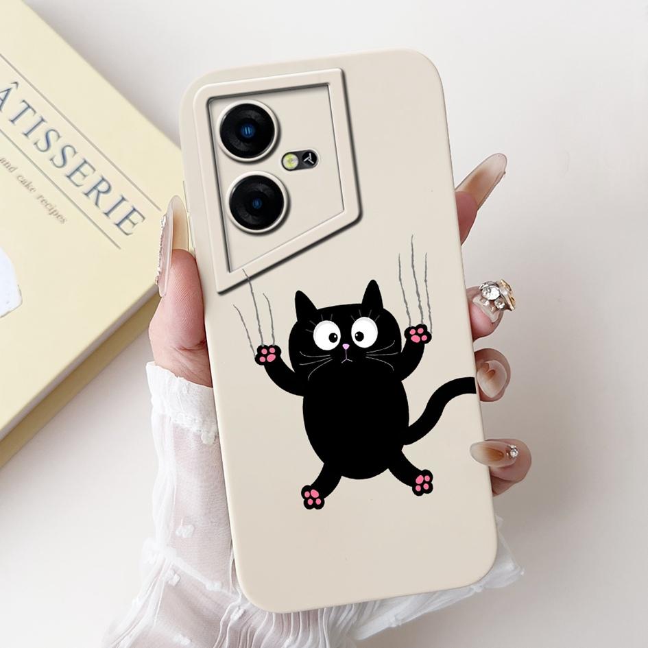 For Tecno Pova Neo Case LE6 LE6h Shockproof Cover Lovely Astronaut Liquid Silicone Bumper For Tecno Pova Neo 3 LH6n PovaNeo Etui