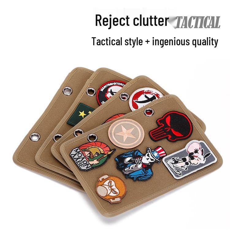 Tactical Velcro Armband Organizer with Double Loop and Storage Patch