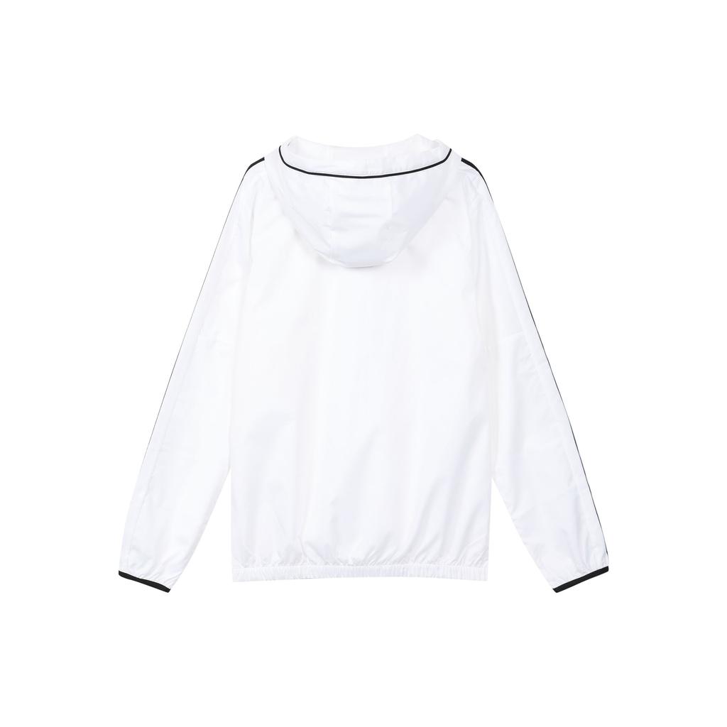 Adidas Classic Stripe Hooded Sports Jacket Men Outerwear White EH3806