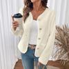 2025 Autumn/Winter Elegant Women's Lace Patchwork Lambswool Coat