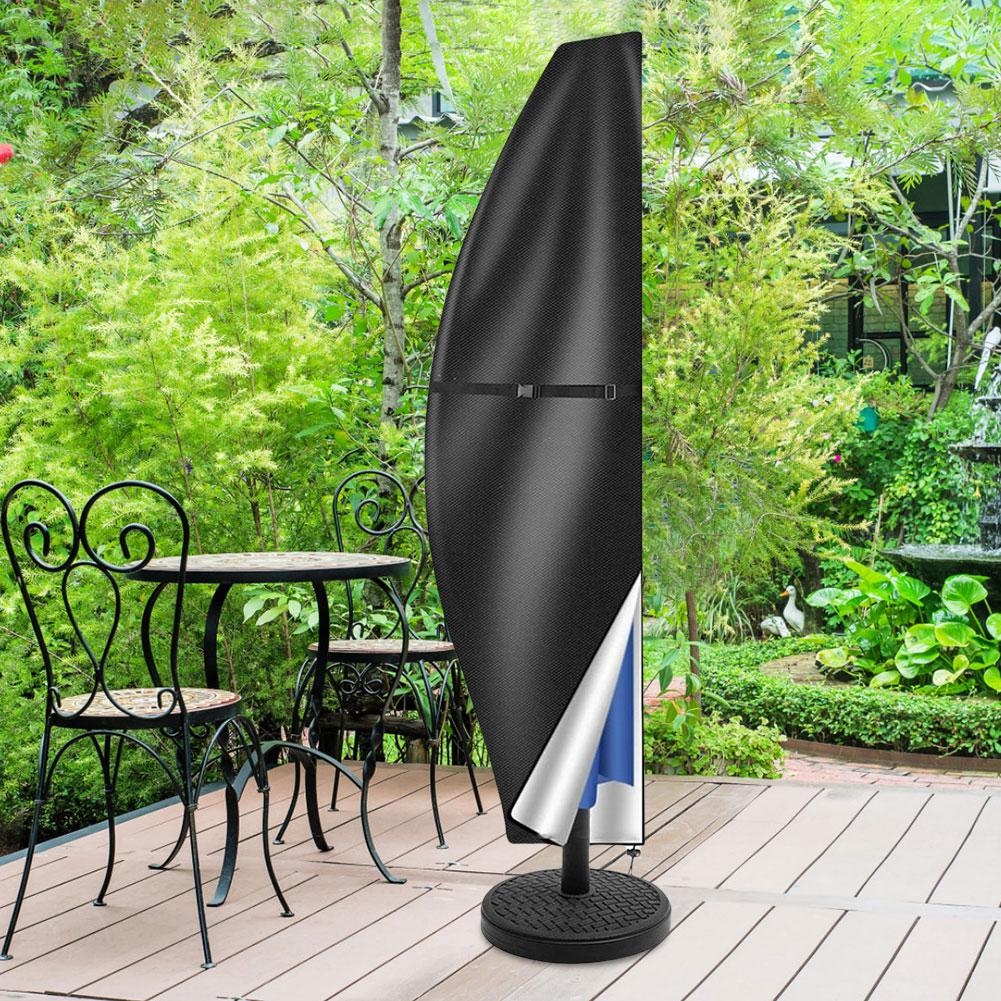 Outdoor Anti-UV Schutzhülle Wasserdicht Outdoor Sonnenschirmhülle Freischwebender Terrassenschirm Sonnenschirmhülle mit Reißverschluss