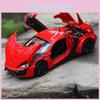 White Red Blue Black Alloy Fast And Furious Lykan Dubai Super Car 132 Scale Model Music Sound Racing Toy