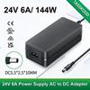 24V 6A 144W AC Power Supply Adapter 6amp 100-240V AC To DC 24 Volt 5.5mm X 2.1mm DC Plug,for DC 24V LED Strip Light,CCTV Cameras