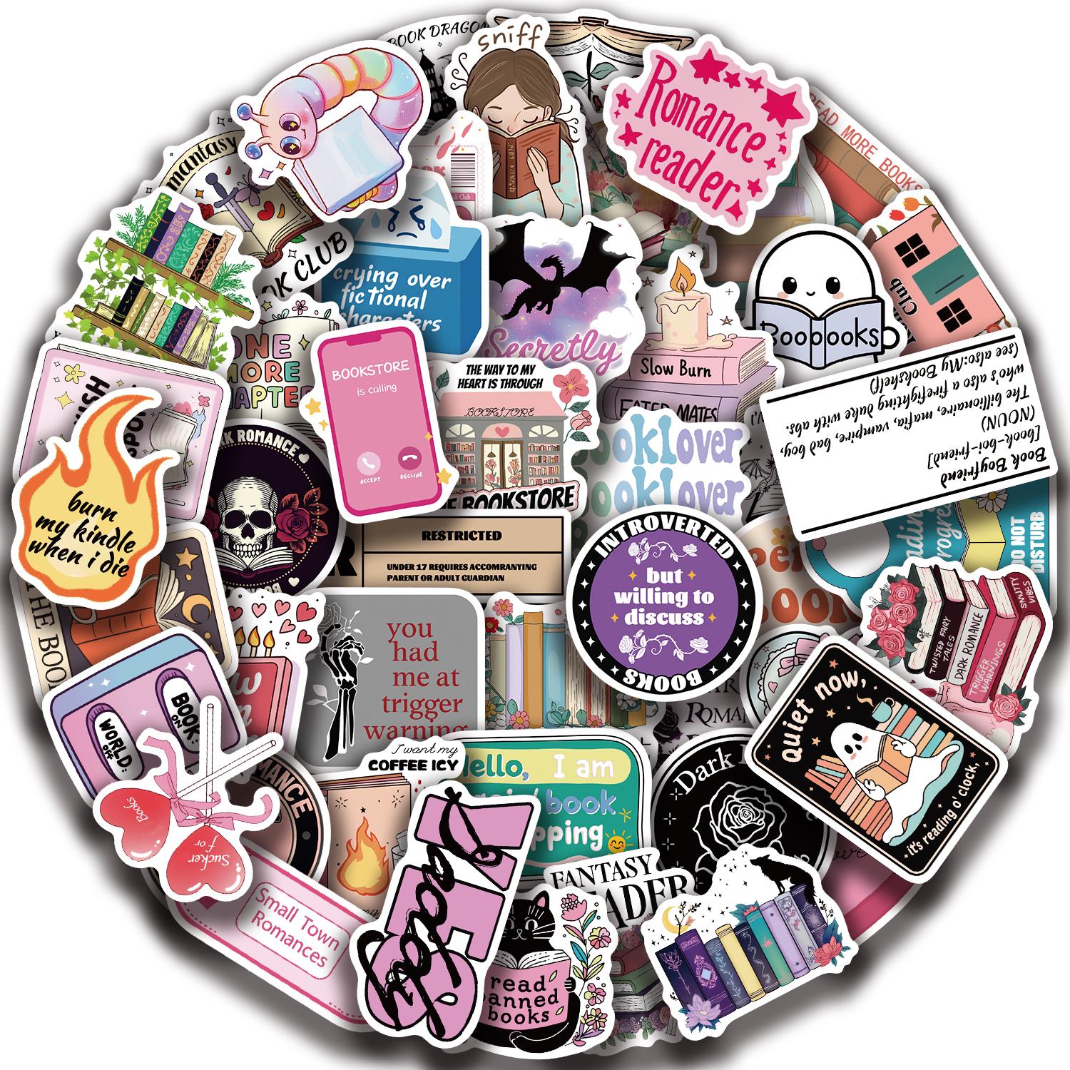 50 ШТ. Наклейки Серии «Чтение Книг» Разноцветные Граффити Гитара Мобильный Телефон Ноутбук Декоративные Водонепроницаемые Наклейки