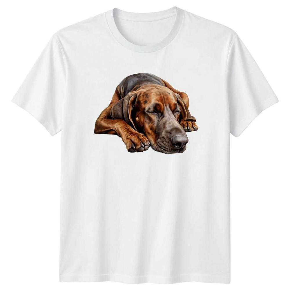 Coonhound Dogs Animals Sleepy Dog Unisexs TShirt Unisexs Tee Graphic Unisex Top S