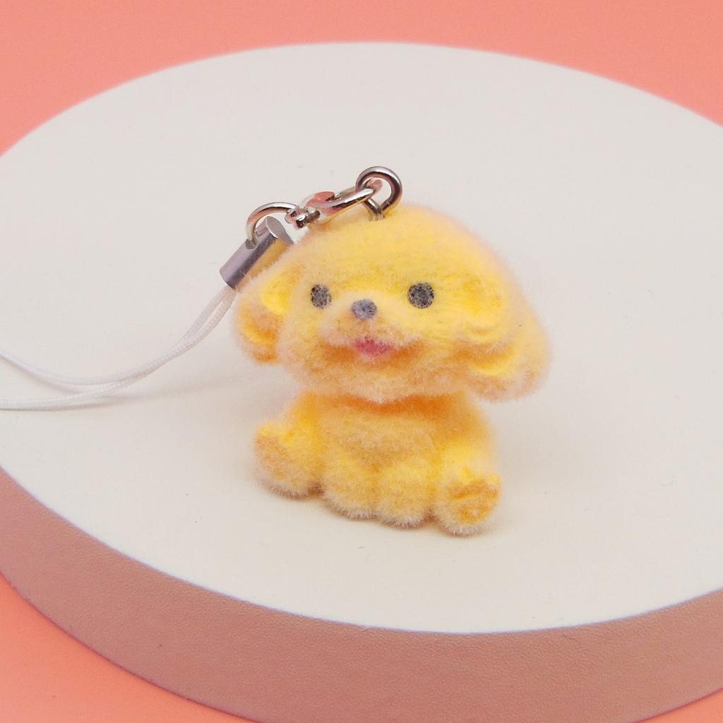 Velvety Resin Animal Keychain Lightweight Phone Charm Stylish Bag Ornament Gift Animal Keychain Decoration