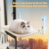 Kabelloser Katzenfensterliegeplatz Katzenhängematte mit 4 Saugnäpfen Faltbares Katzenhängemattenbett mit waschbarem Netzbezug für Wohnungskatzen
