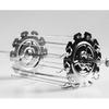 Rotary BBQ Grill Cage Skewers Needle Cage Vegetable Meat Skewer BBQ Tools