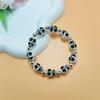 Horror Cool Creativity Fun Colorful Skull Elastic Bead Bracelet Halloween Punk Dark Ghost Handmade Bracelet Hip-hop Jewelry