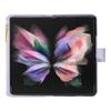 Applicable to Samsung Z Fold7 mobile phone leather case Z Fold4 rhombus small fragrant style zipper wallet insert card protective case