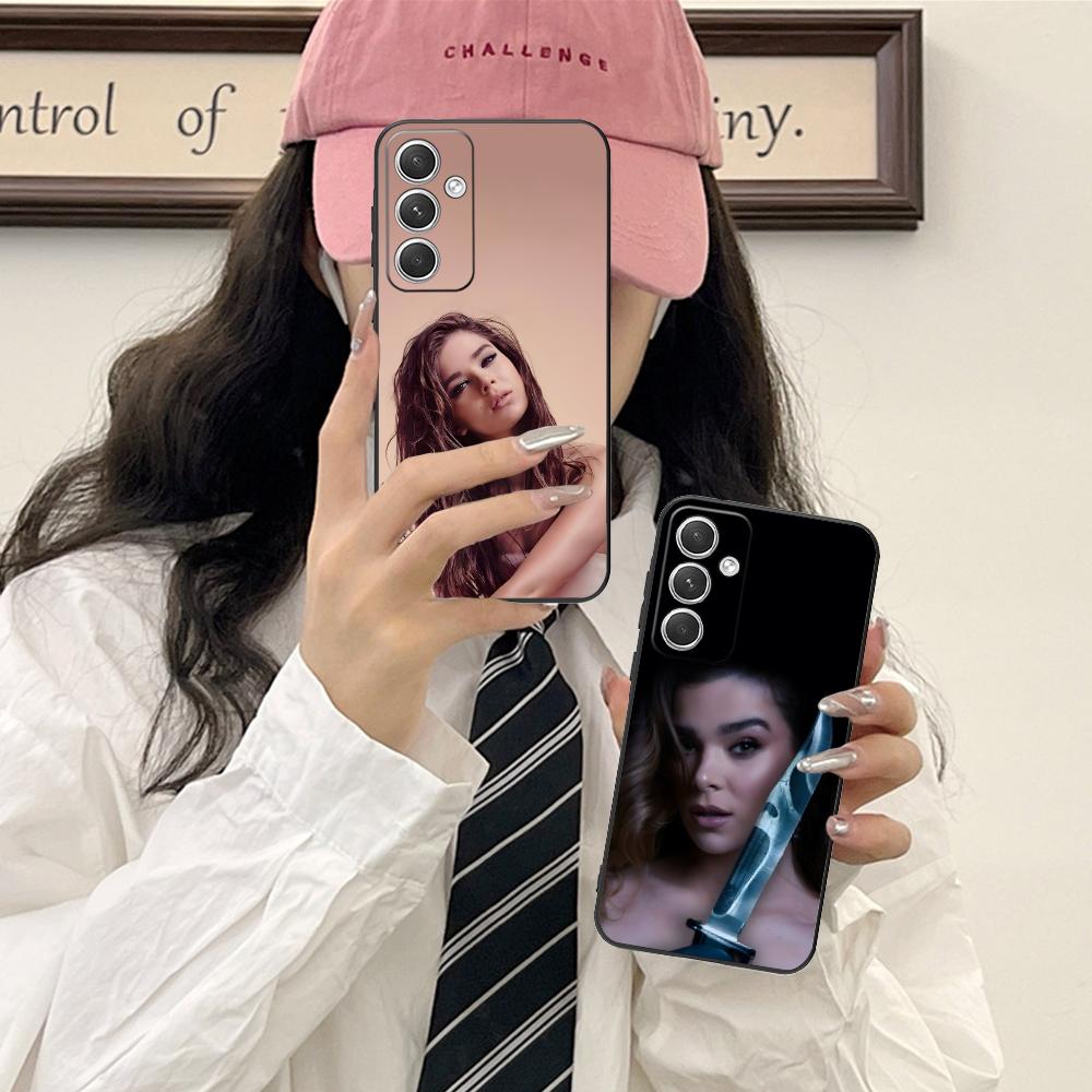 Hailee Steinfeld Matte TPU Mobile Phone Case for Samsung Galaxy S26 S25 S24 S23 S22 S21 S20 Note20 Plus FE Ultra Colorful Cover