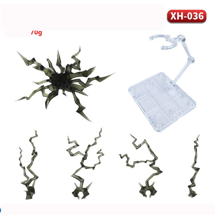 Blitz-Spezialeffektteil für EFFECT IMPACT 1/6 Figur Photoelektrischer Effekt Schwarz Transparent Gelb Lila Schwarz Blau