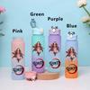 750ML Demon Slayer Cartoon Plastic Gradient Water Cup Portable Leak Proof Water Bottle Student Outdoor Sports Travel Water Cup