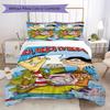 Ed, Edd N Eddy Pattern Bedding,Quilt Set Quilt Cover Pillowcase Home Birthday Gift (1*duvet Cover+2*pillowcase,without core)SSJT0917068