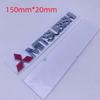 1Pcs 150mm 3D ABS Zinc Alloy Car Body Emblem Badge for Mitsubishi Outlander Pajero Lancer Exterior Decorative Creative Sticker