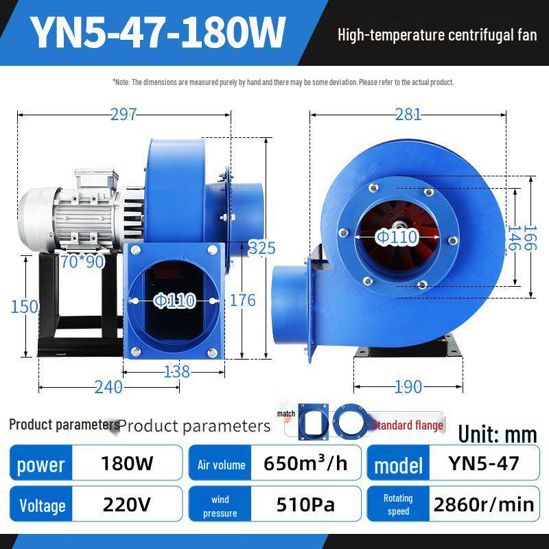 High-Temperature Resistant 380V Industrial Induced Draft Centrifugal Exhaust Fan