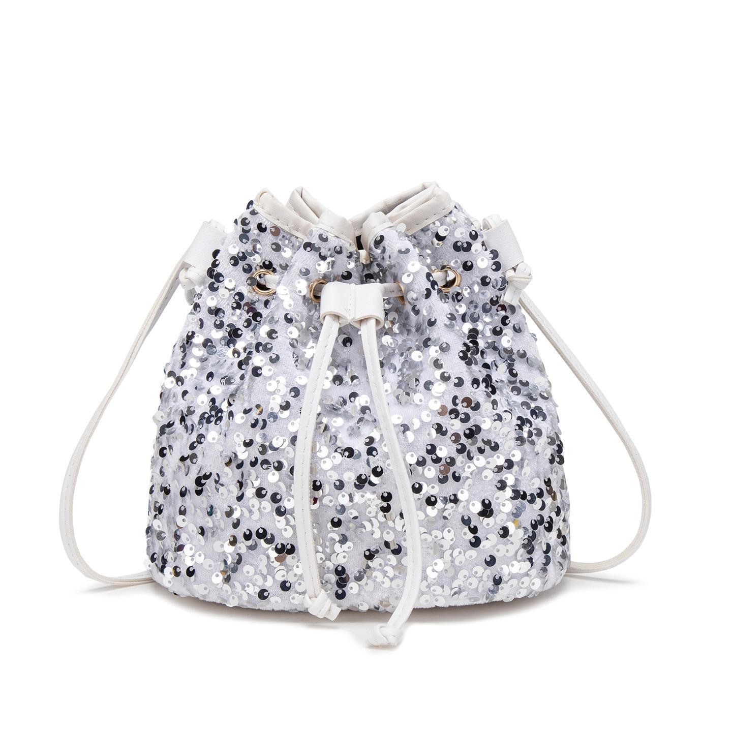 Korean Version Bucket Bag, New Sequin Versatile Shoulder Bag, Crossbody Bag, Instagram Fashion Handbag